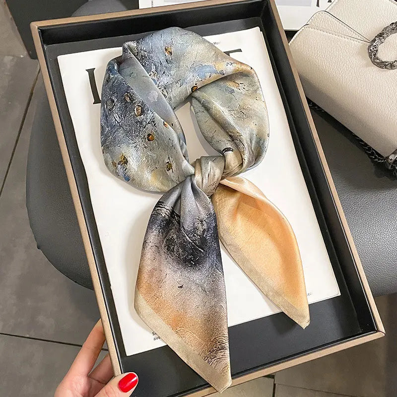 100% Silk Scarf Elegant Luxury High Quality Fashion