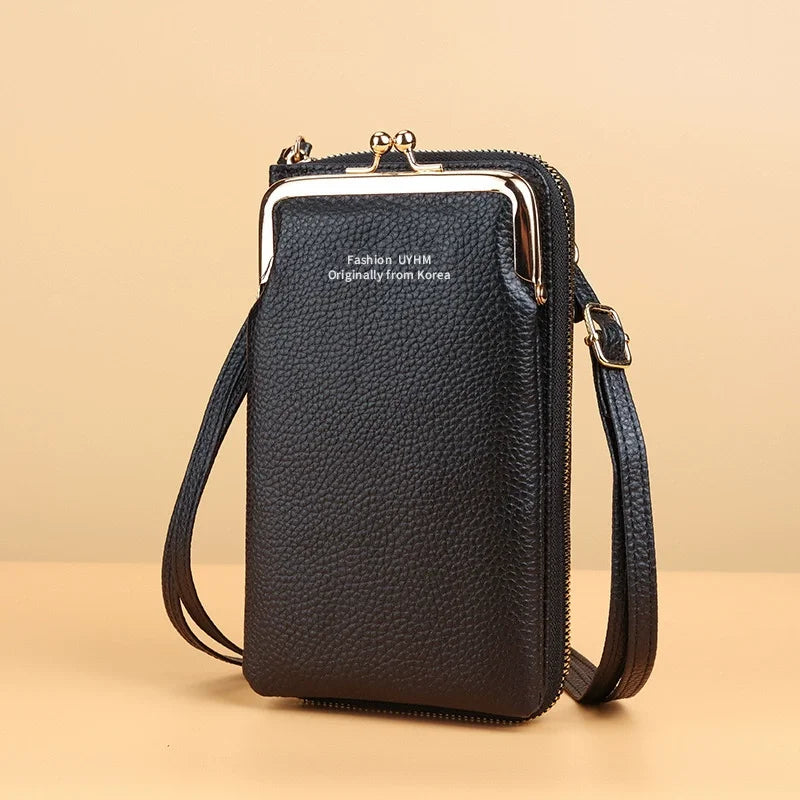 Fashion Small Crossbody Phone Pouch Bags Mini Leather Wallet