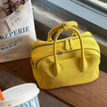 Litchi Texture Bowling Bag Commuter Versatile Single Shoulder Slant Cross Bag for Women