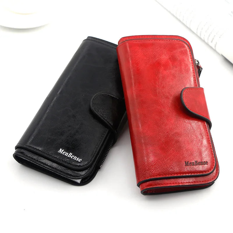 Fashion Wallet Woman Long Clutch PU Leather Large Capacity Card Holder Purse