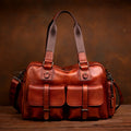 Men's Travel Bag Genuine Leather Large Capacity Business Bag