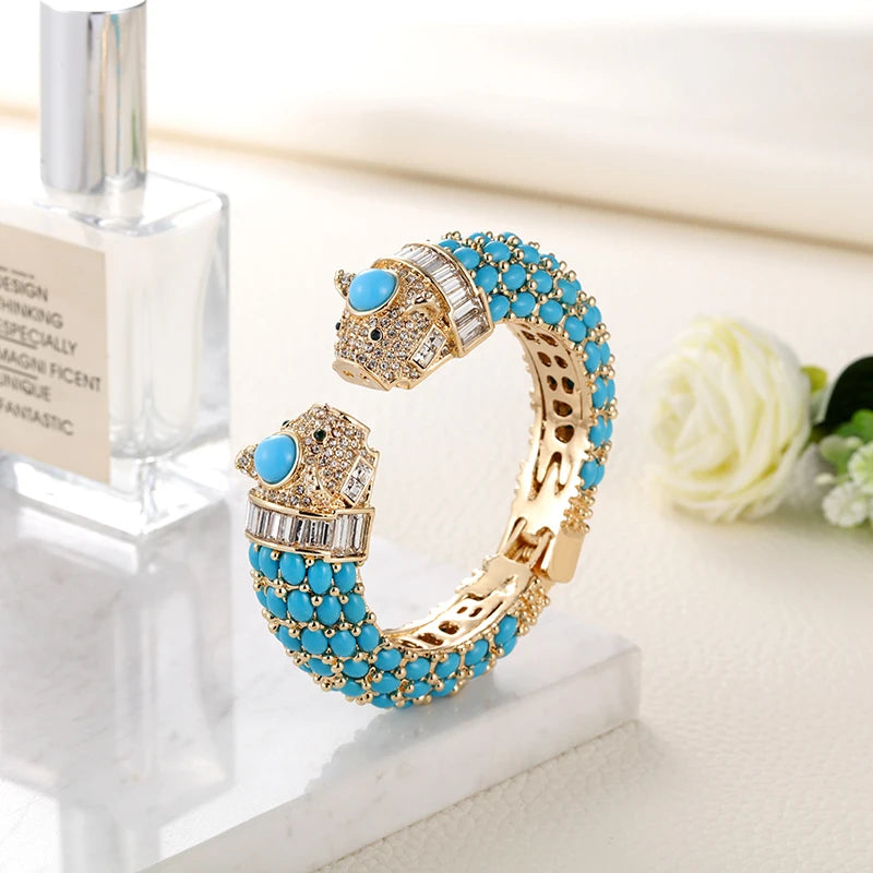 Paradise Animal Bracelets Gold Plated Bangles Cuff Jewelry