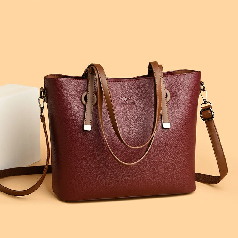 Women Soft Leather Handbags Luxury Shoulder Crossbody Bag