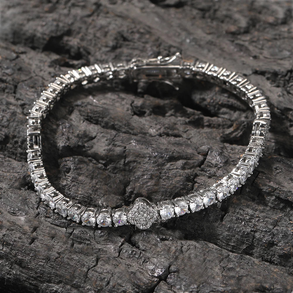 Tennis Bracelet Iced Out Cubic Zirconia Bangle Fashion Luxury Jewelry