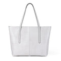 Cowhide Genuine Leather Large Tote Bags Luxury Design Commuter Shoulder Bag