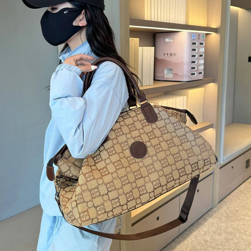 Large Capacity Oxford Cloth Travel Bag Fitness Bag Shoulder Bag Crossbody Bag