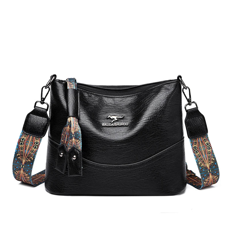 Soft Leather Crossbody Bags Women Bags Designer Vintage Casual Shoulder Bag