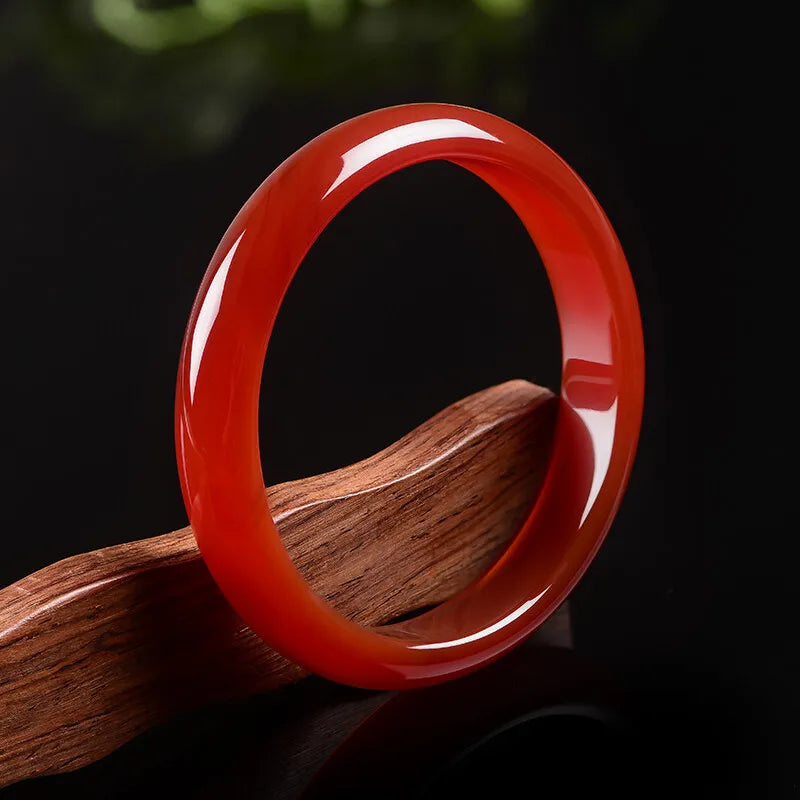 Red agate bracelet stylish bangle