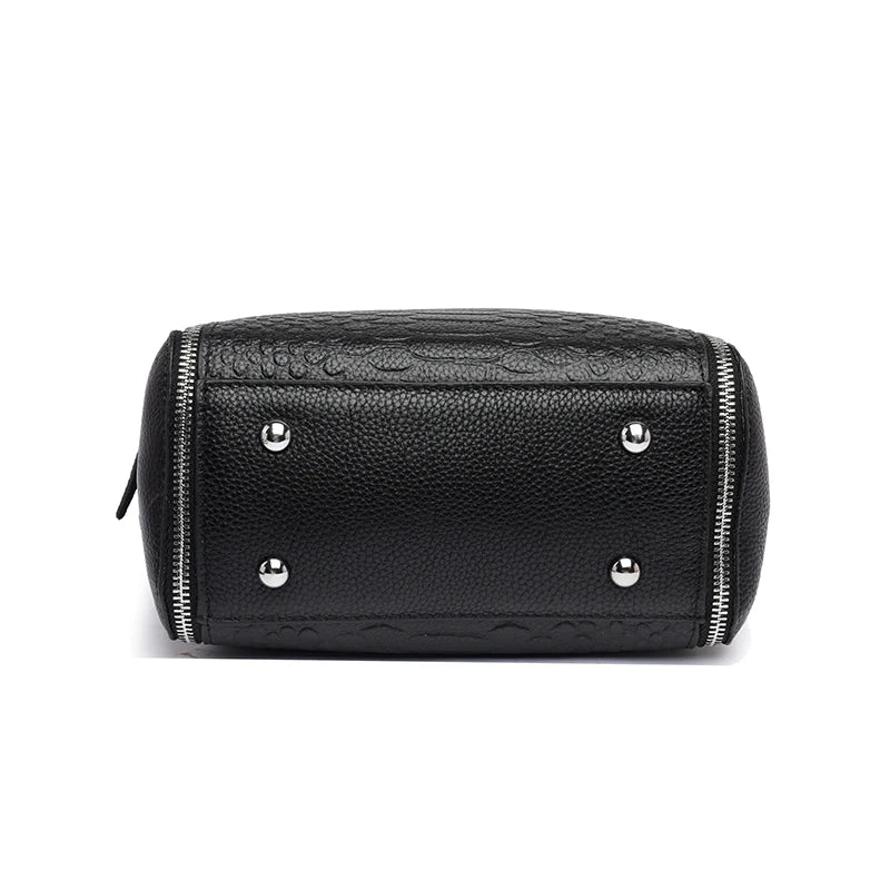 Luxury Crocodile Pattern Cowhide Shoulder Crossbody Bags