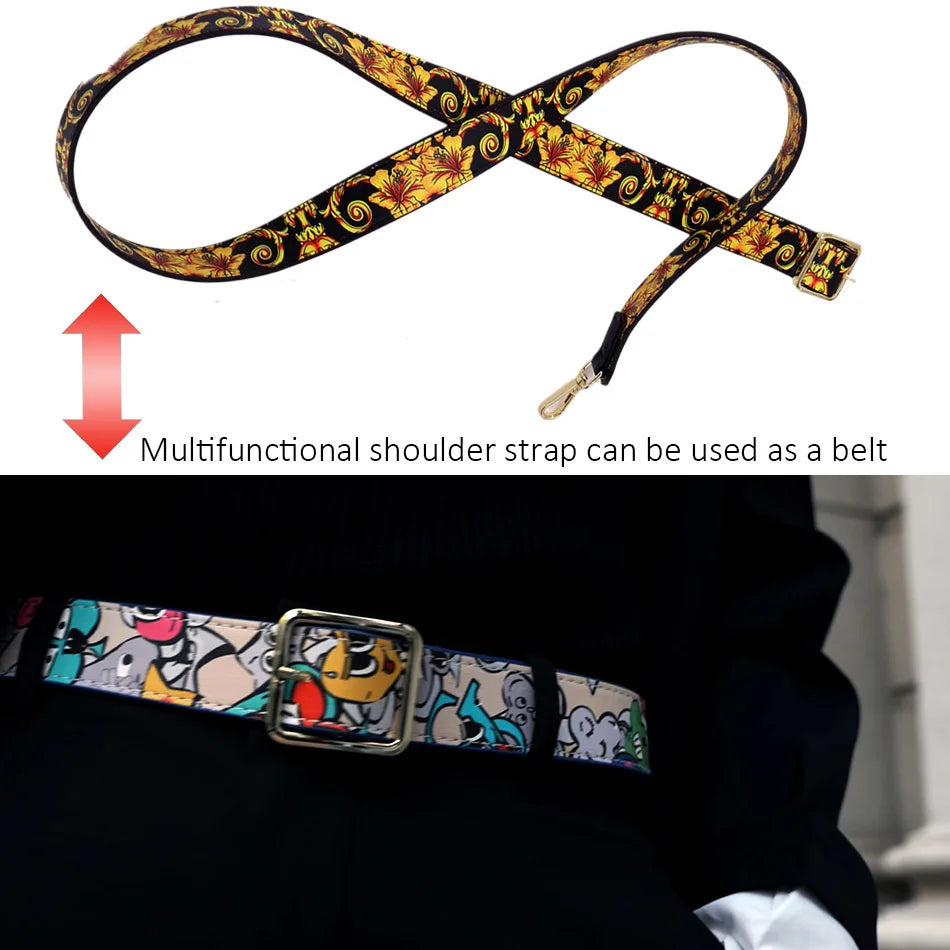 Printed Handbag Microfiber Luxury Elegant Shoulder Crossbody Bag