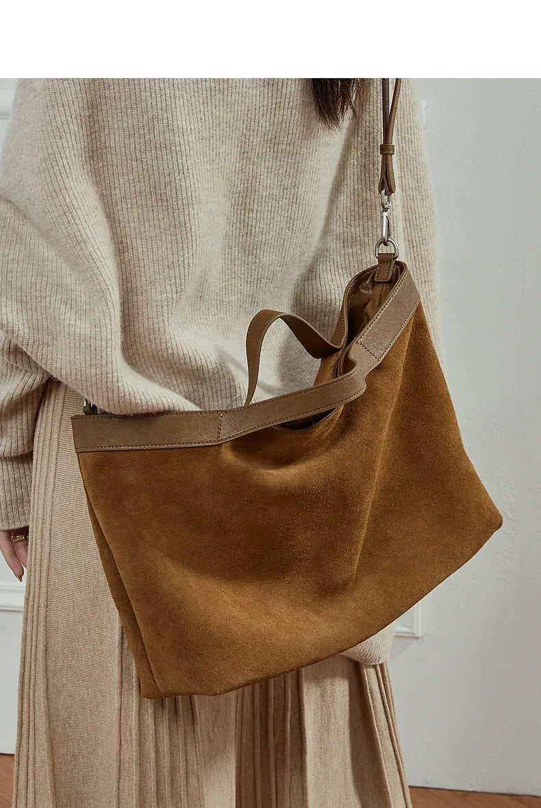 Genuine Leather Handbags Large Capacity Crossbody Bag