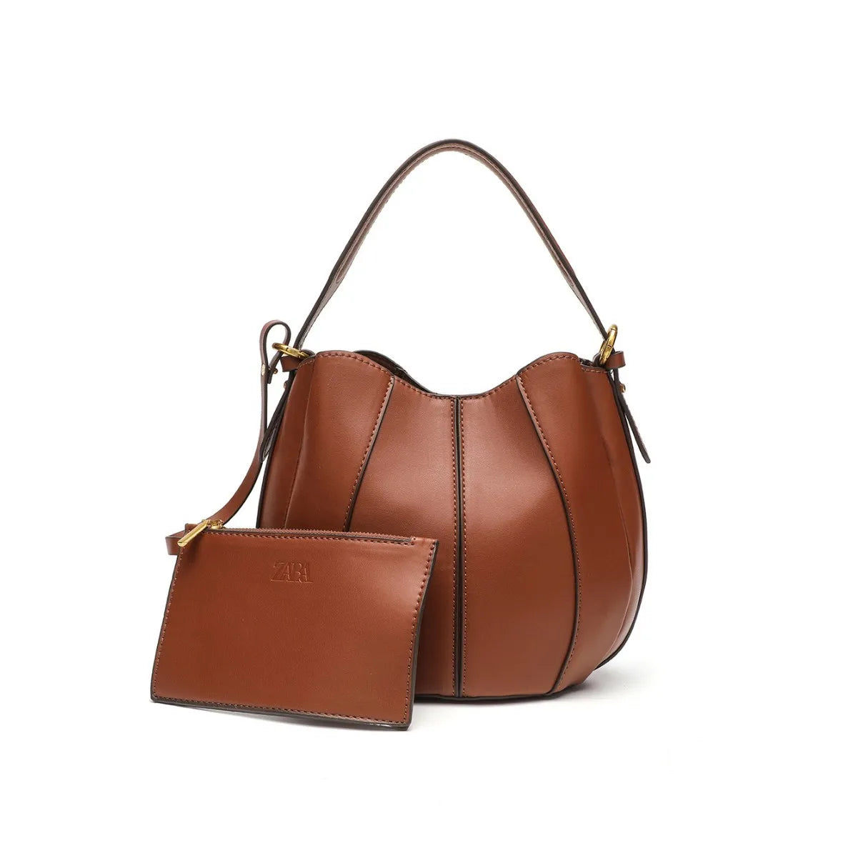 Fashionable Color Block Bucket Bag Women's Crossbody Single Shoulder Stylish Handbag