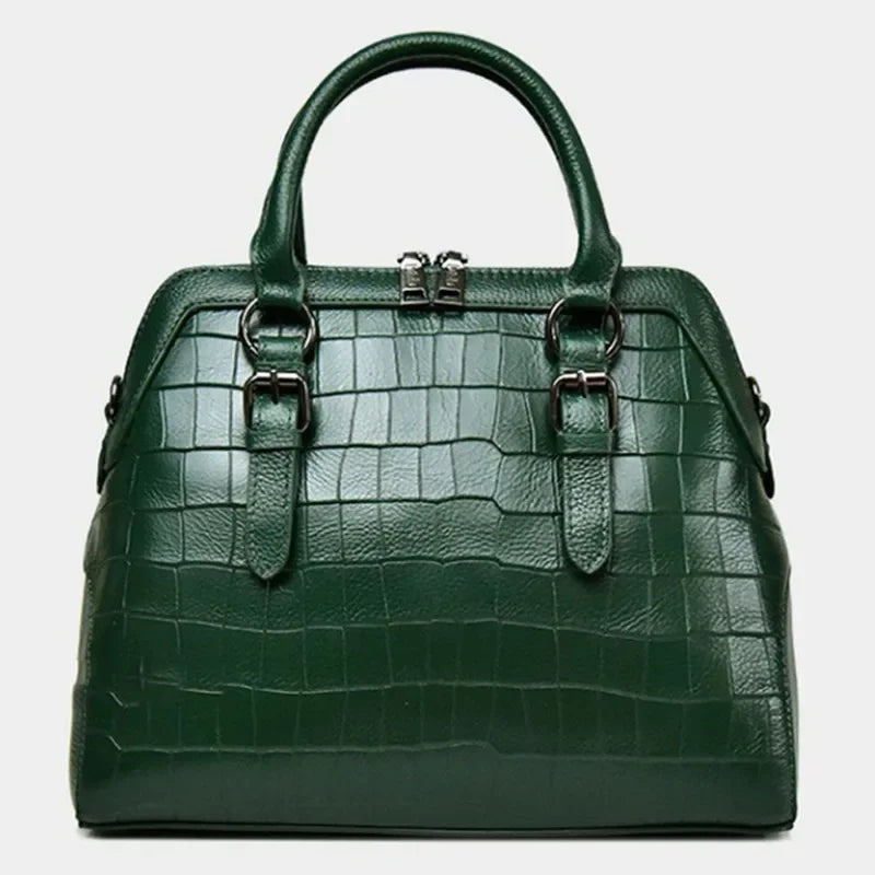 Genuine Leather Handbag Women Messenger Tote Shoulder Bag