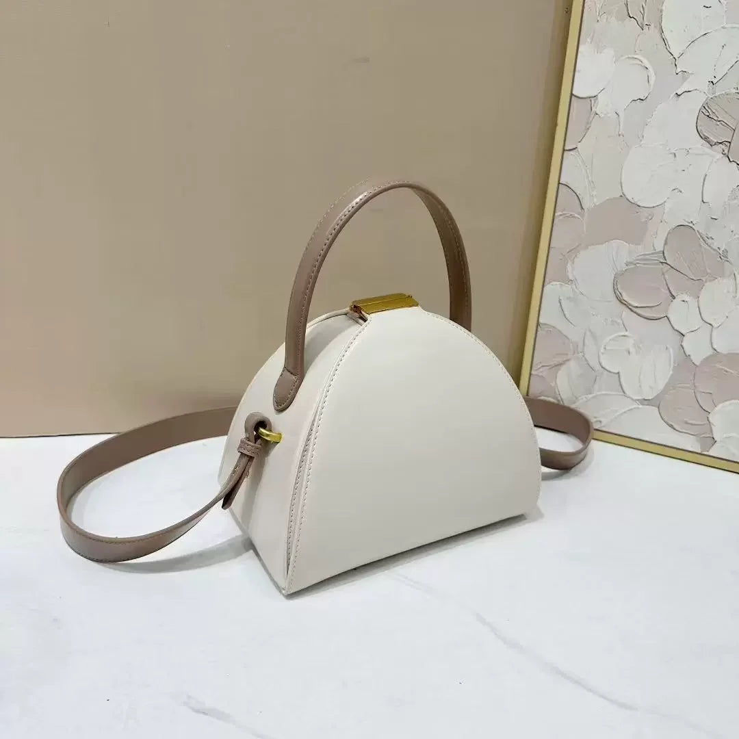 Fashion Niche Design Semi-circular Box Shape Crossbody Bag