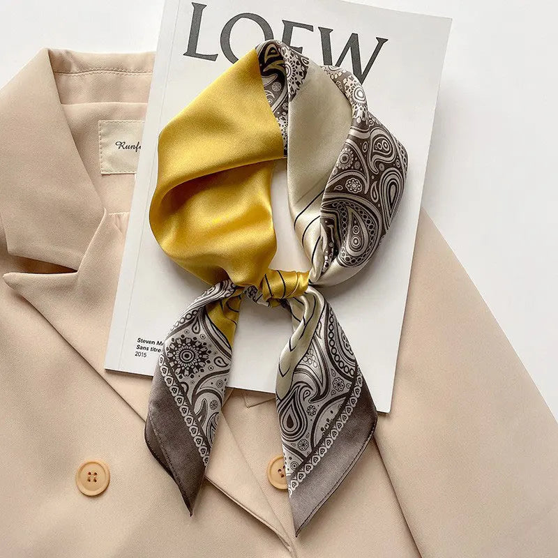100% Silk Scarf Elegant Luxury High Quality Fashion