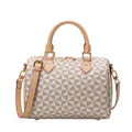 Women's Boston Pillow Bag Simple Versatile Crossbody Bag Flower Handbag