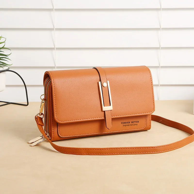 PU Women's Mobile Phone Bag Fashionable Multifunctional Women's Bag Trendy