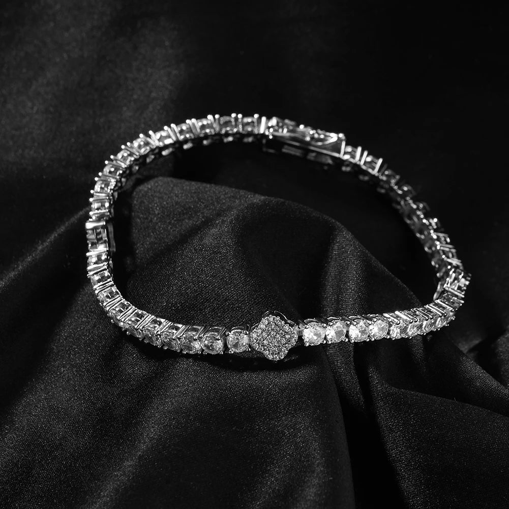 Tennis Bracelet Iced Out Cubic Zirconia Bangle Fashion Luxury Jewelry