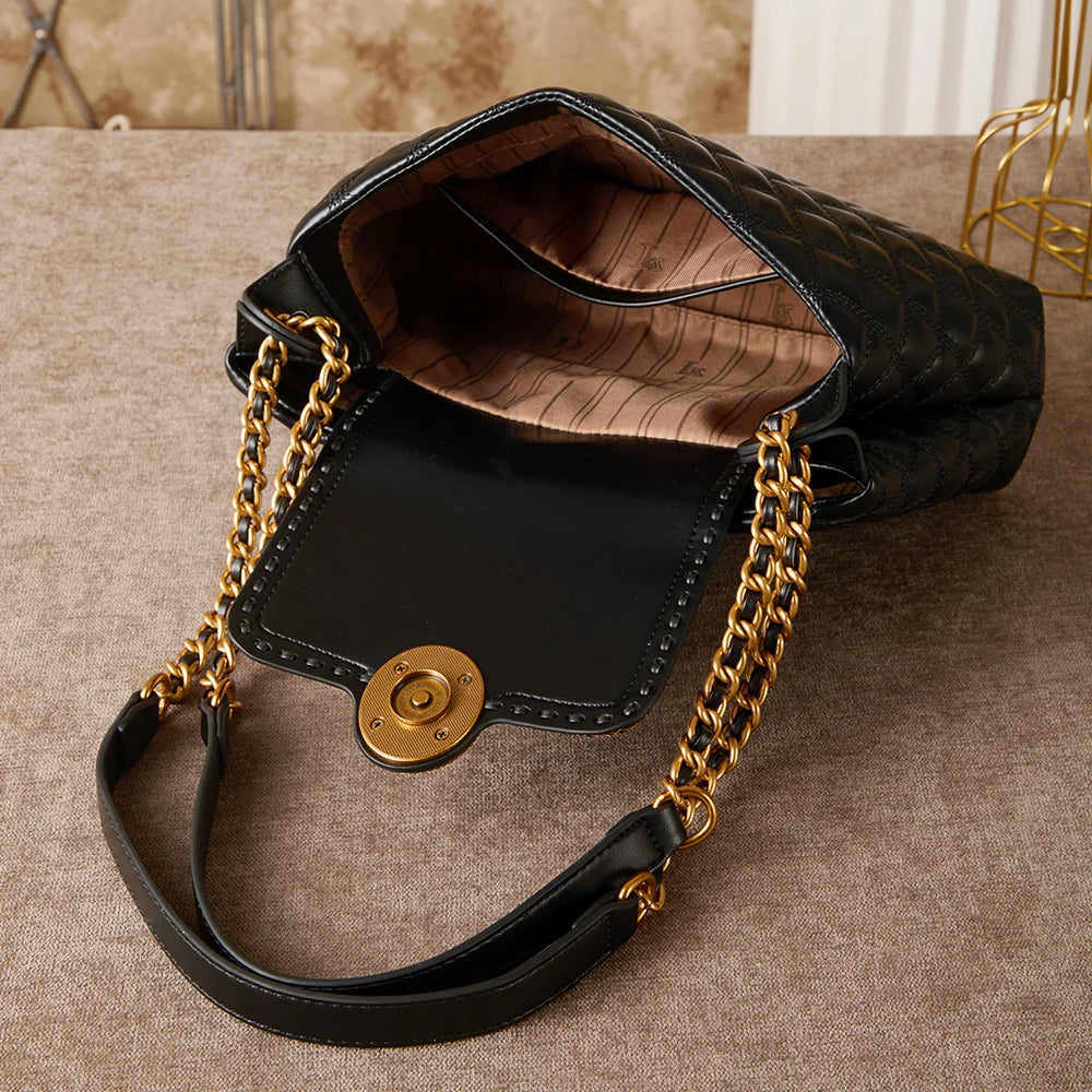 Niche design fashionable and versatile chain crossbody bag