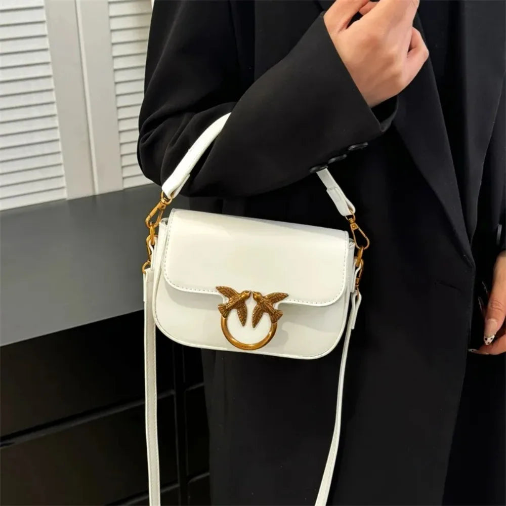 Crossbody Handbag Leather Tote Trendy Design Commuter Bag
