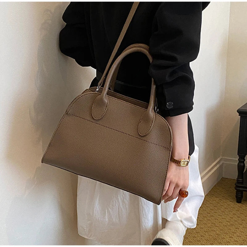Genuine Leather Tote Bag Luxury Soft Shoulder Bag