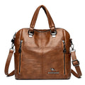 Large Capacity Fashionable Casual Simple Retro Shoulder Crossbody Backpack