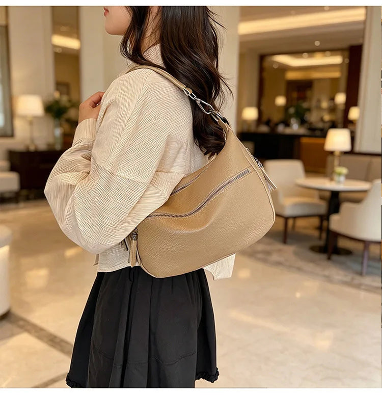 Genuine Leather Crossbody Handbag Shoulder Messenger Bag