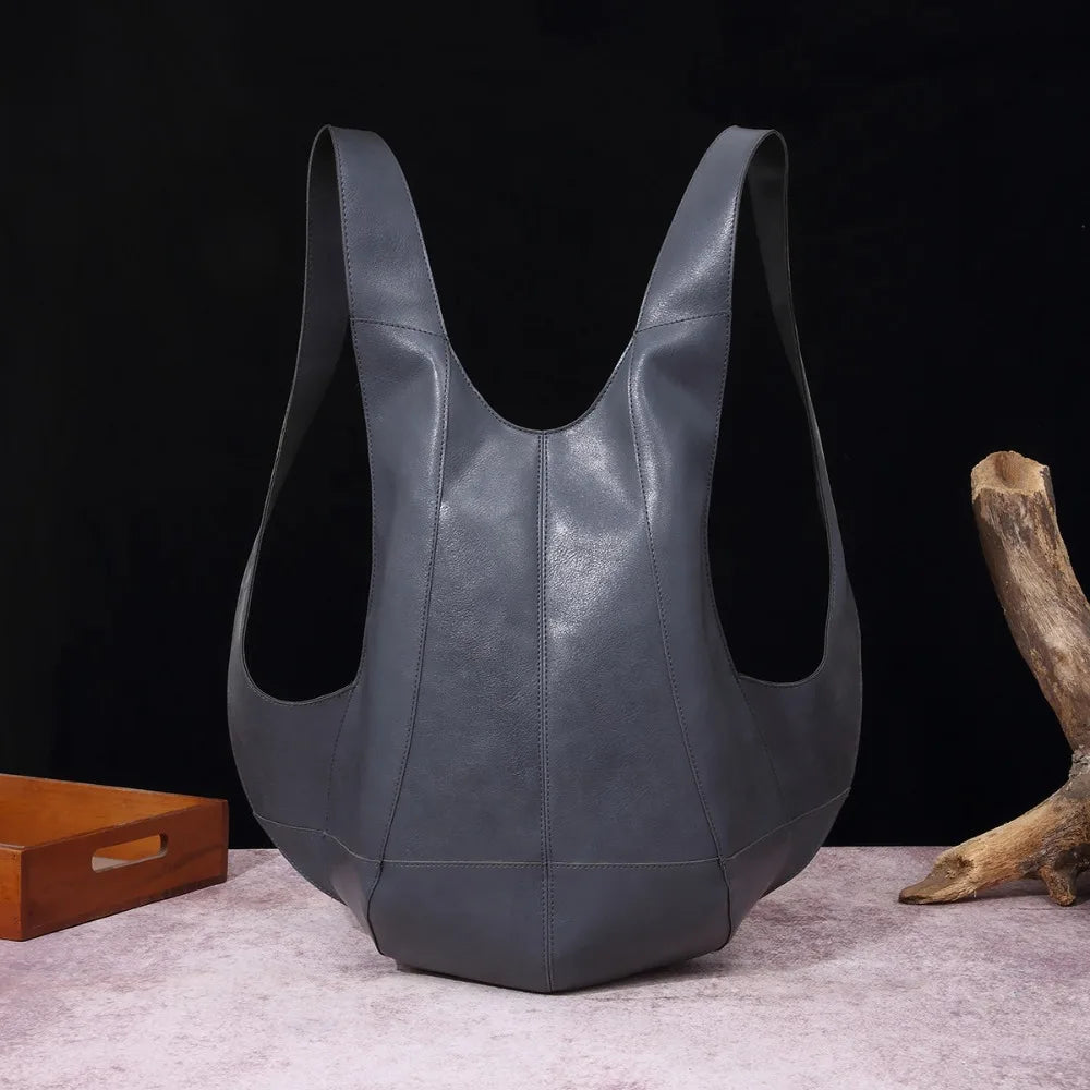 Soft Leather Beetle Bag Backpack Large Capacity Multifunctional Waterproof Trendy Bag