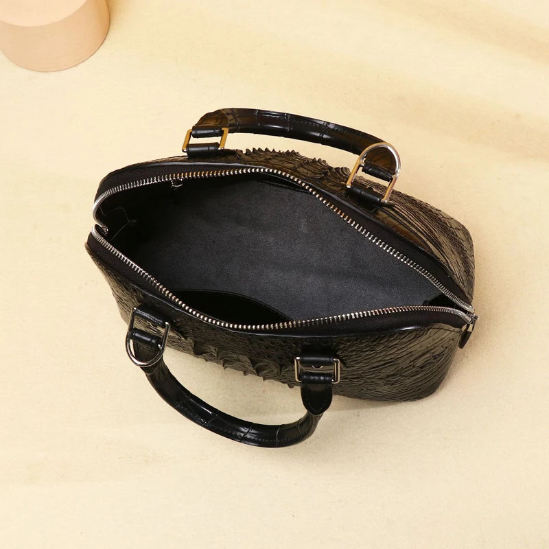 Luxury Handbag Genuine Leather Crocodile Pattern High Quality