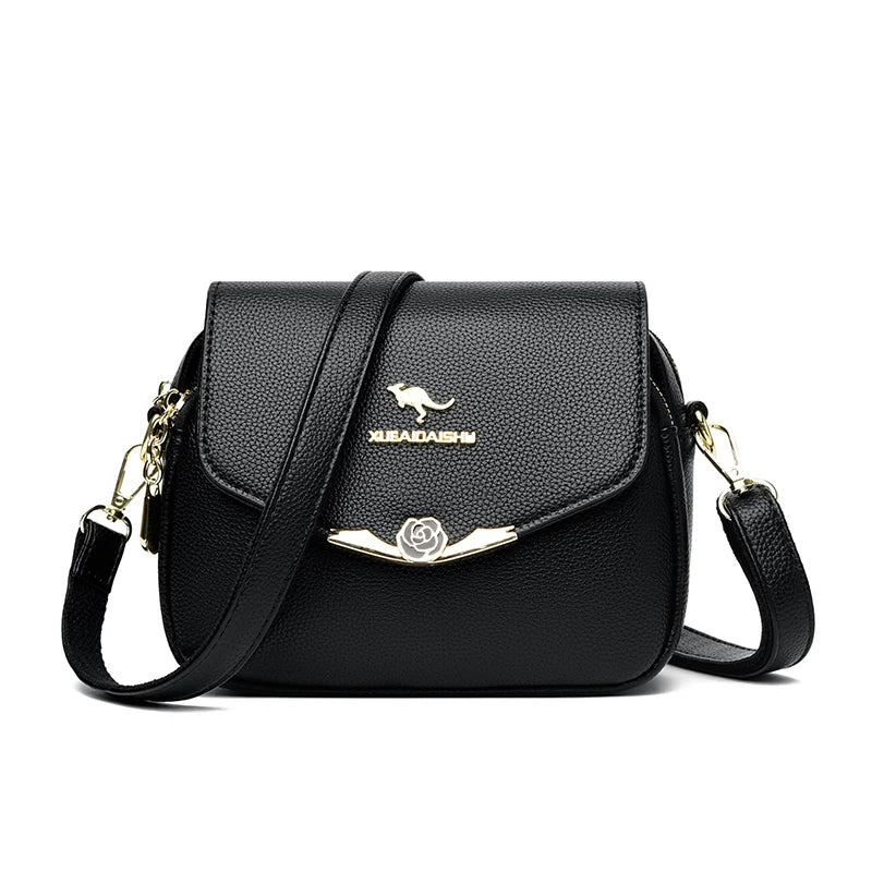 Elegant Soft Leather Shoulder Bag Design Fashionable Crossbody Bag Ladies Purse