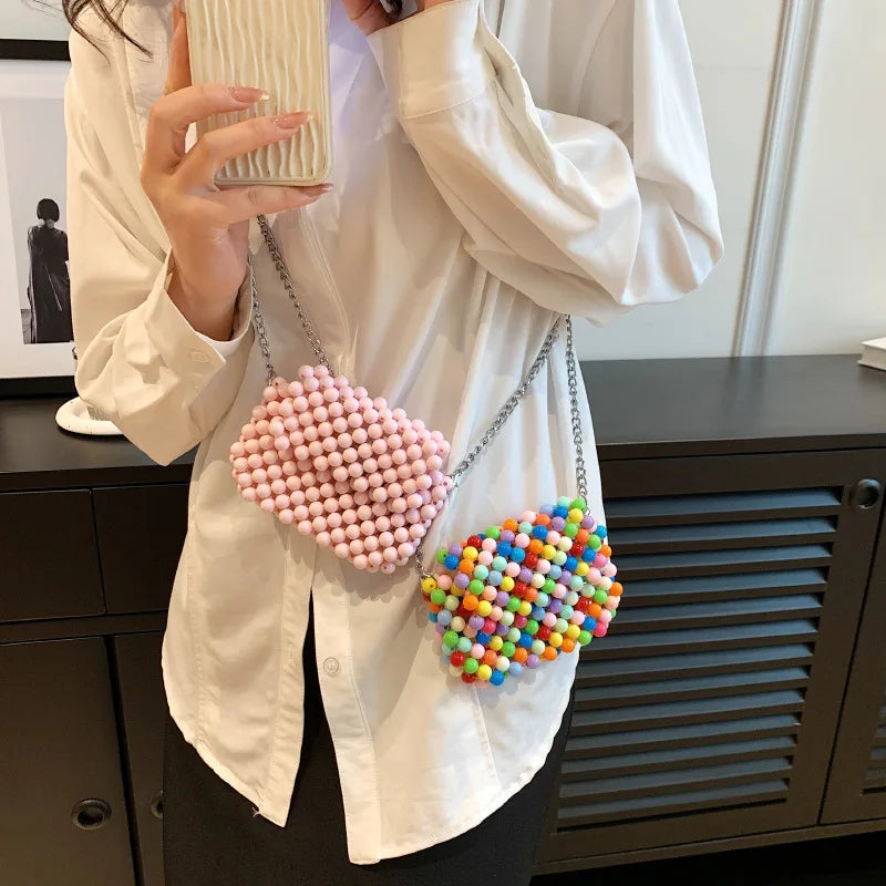 Acrylic Handwoven Beaded Mini Women's Bag Fashion