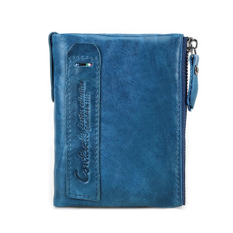 Genuine Leather Fashion Purses Bifold Purses Credit Card Holder Wallets
