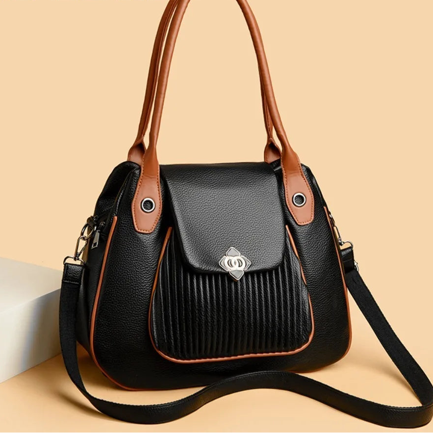 Genuine Brand Top Quality Leather Bags Top-Handle Design Bags Ladies Casual Tote