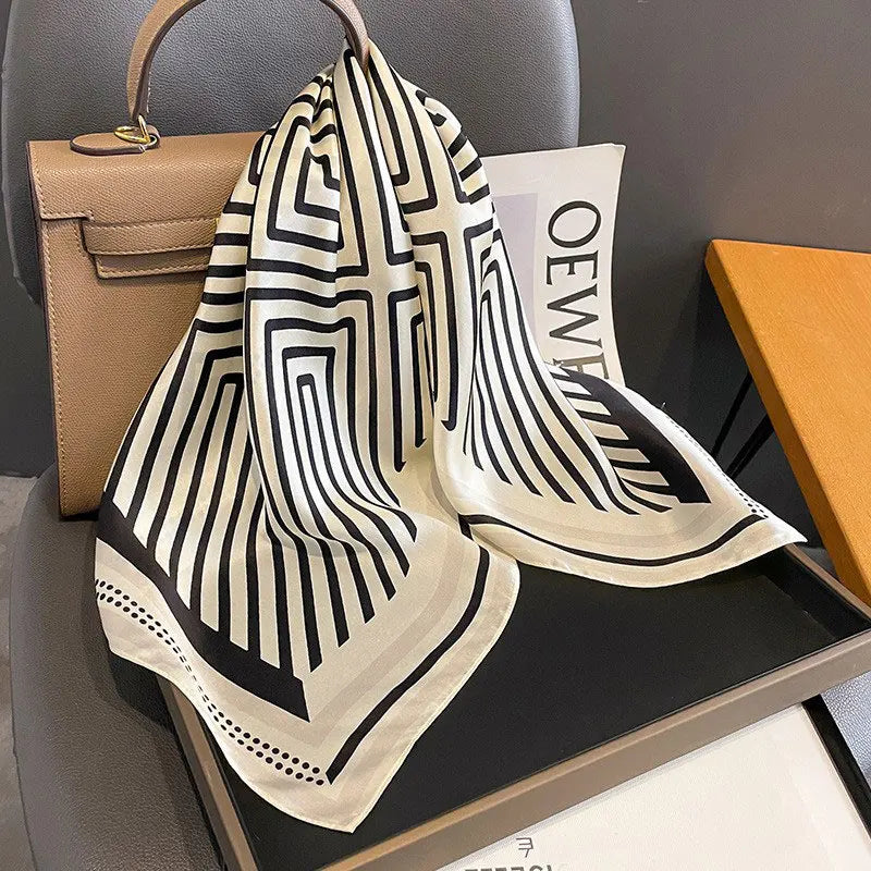 100% Silk Scarf Elegant Luxury High Quality Fashion