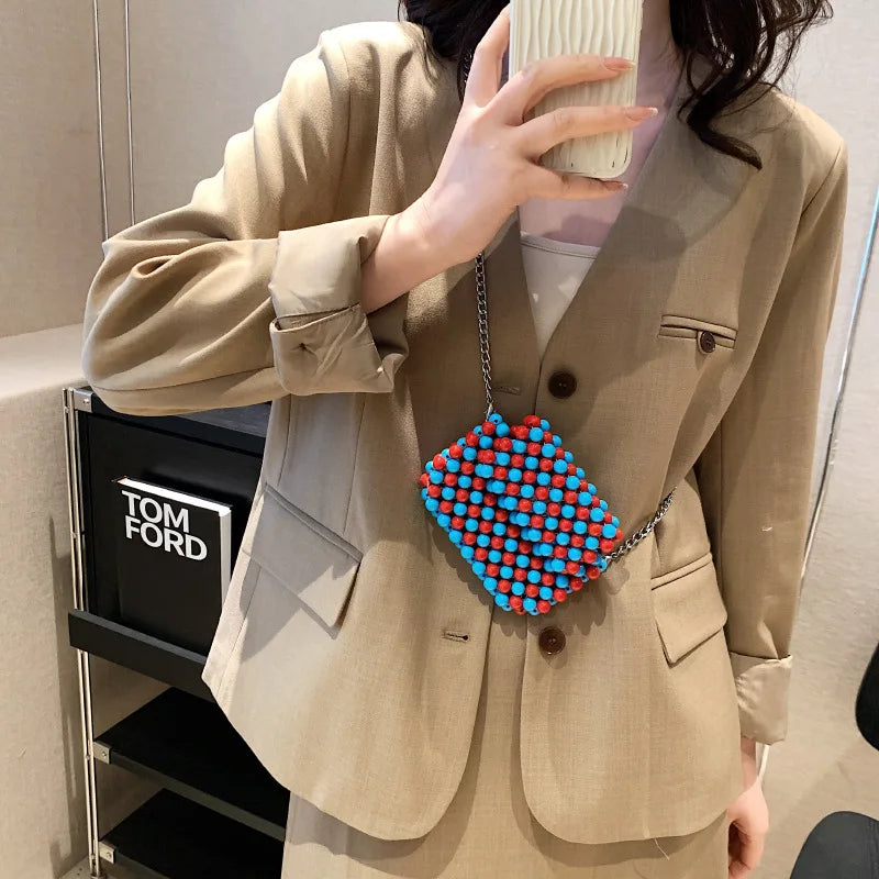 Acrylic Handwoven Beaded Mini Women's Bag Fashion