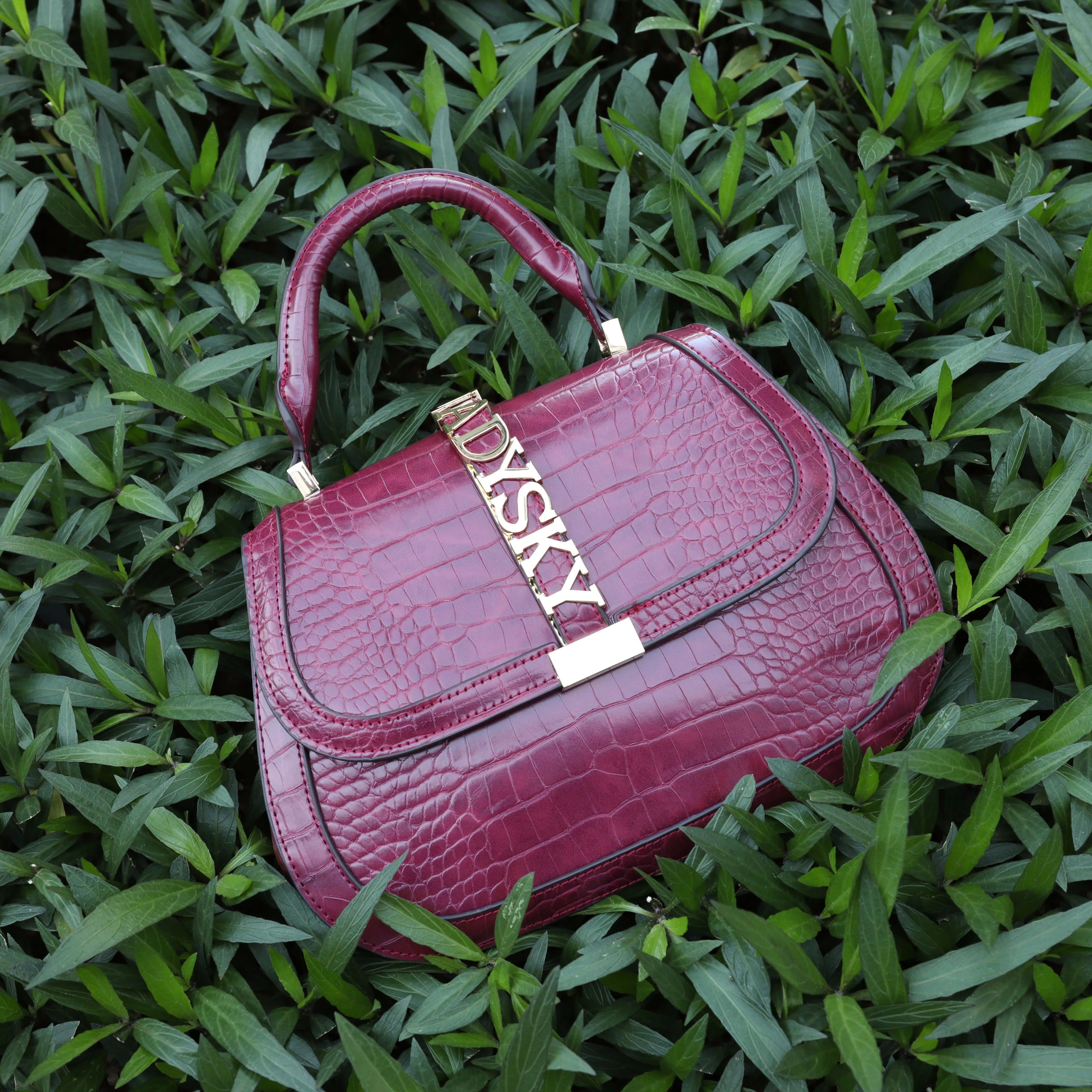 Ladies Fashion Quality Crocodile Pattern Shoulder Handbag