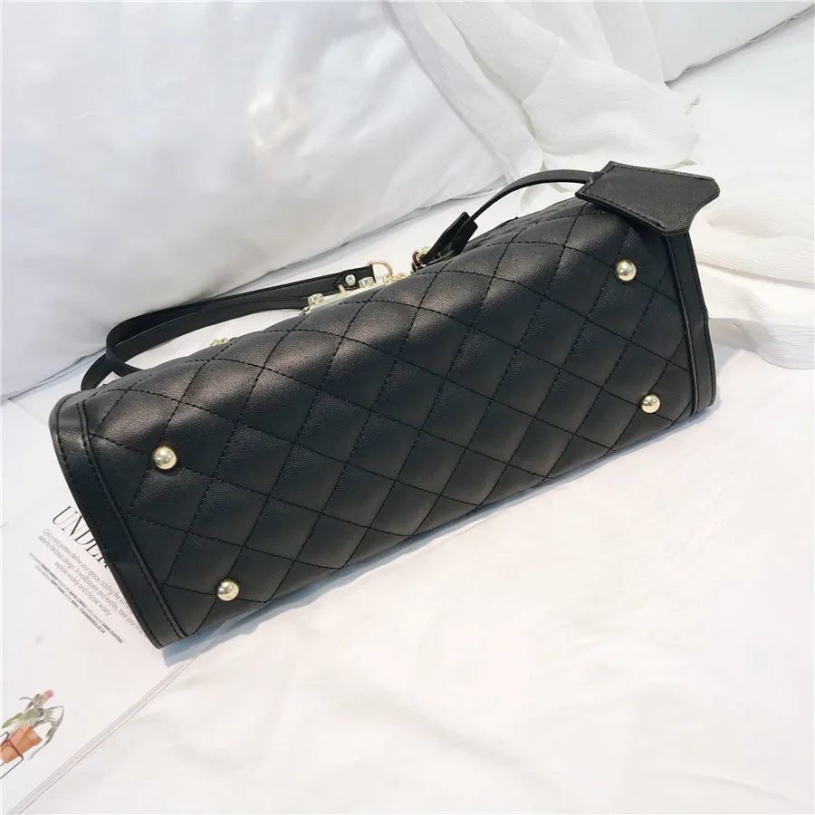 Large Capacity Pu Leather Chain Crossbody Bags High Quality Design