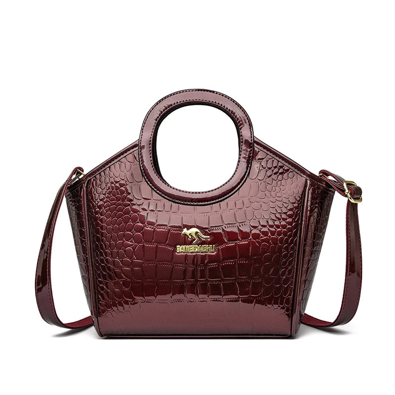 Luxury Designer Purse Handbag Patent Leather Crossbody