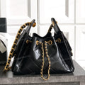 Luxury Handbag Design Grained Genuine Leather Shoulder Bag