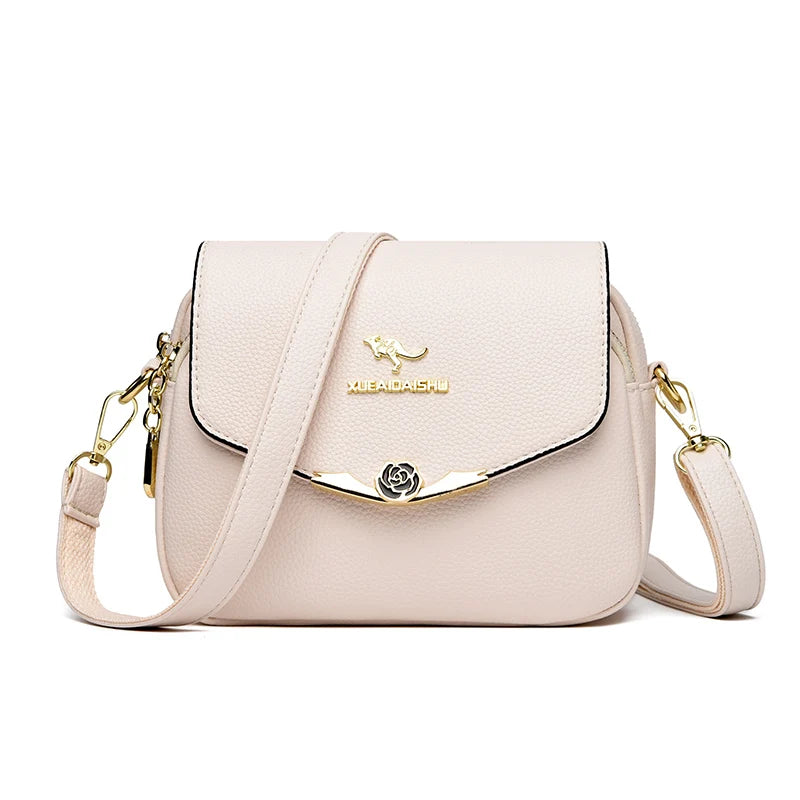 Elegant Soft Leather Shoulder Bag Design Fashionable Crossbody Bag Ladies Purse