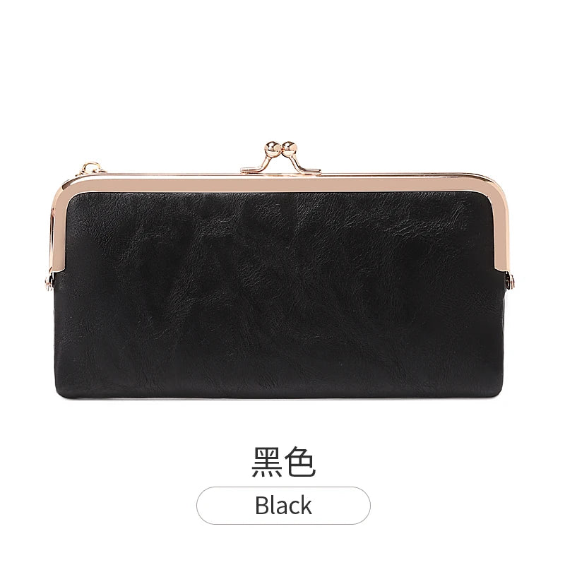 Multi Functional Long Wallet Vintage Clutch Coin Purse Card Holder Zipper Wallet