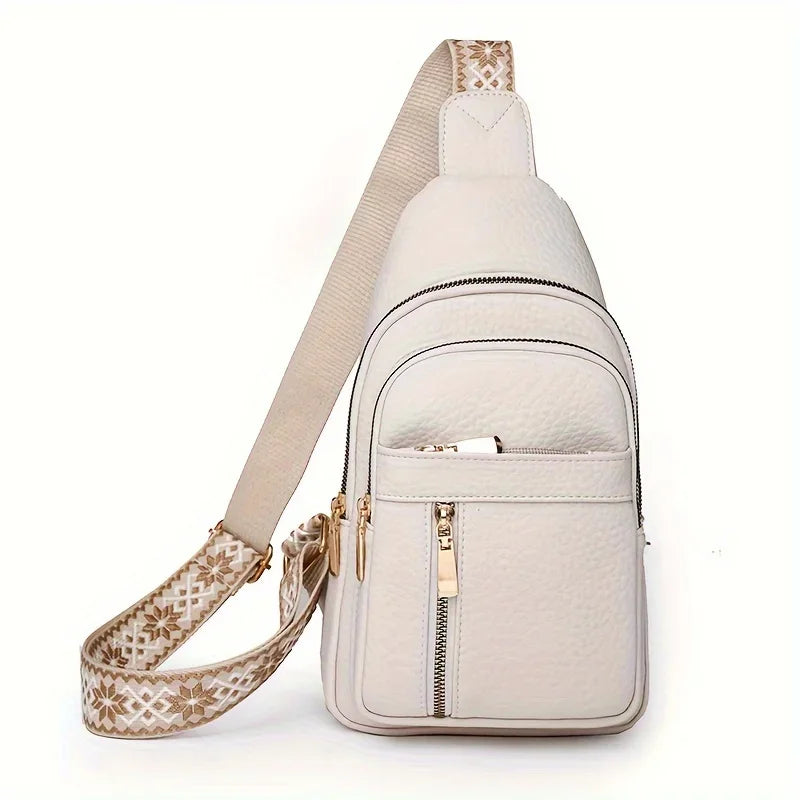 Fashion Women's Bag Leather Casual Chest Bag Versatile Shoulder Bag For Women