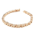 Fashion Rose Gold Color Bracelet Luxury Natural Zircon Fine Jewelry