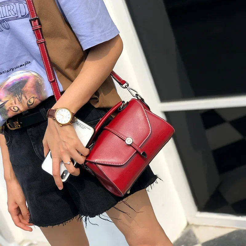 Fashion Handbag Small Leather Phone Bag Shoulder Bag Cowhide Leather Purse