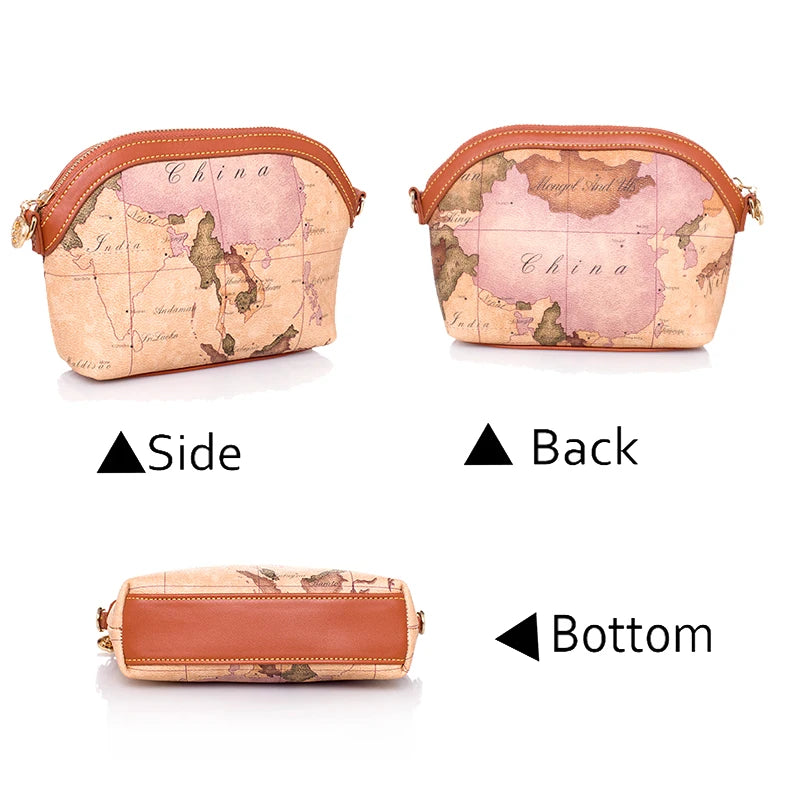 Vintage Bag Leather Shoulder Bag Fashion Messenger Bag Women Travel Trend Clutch