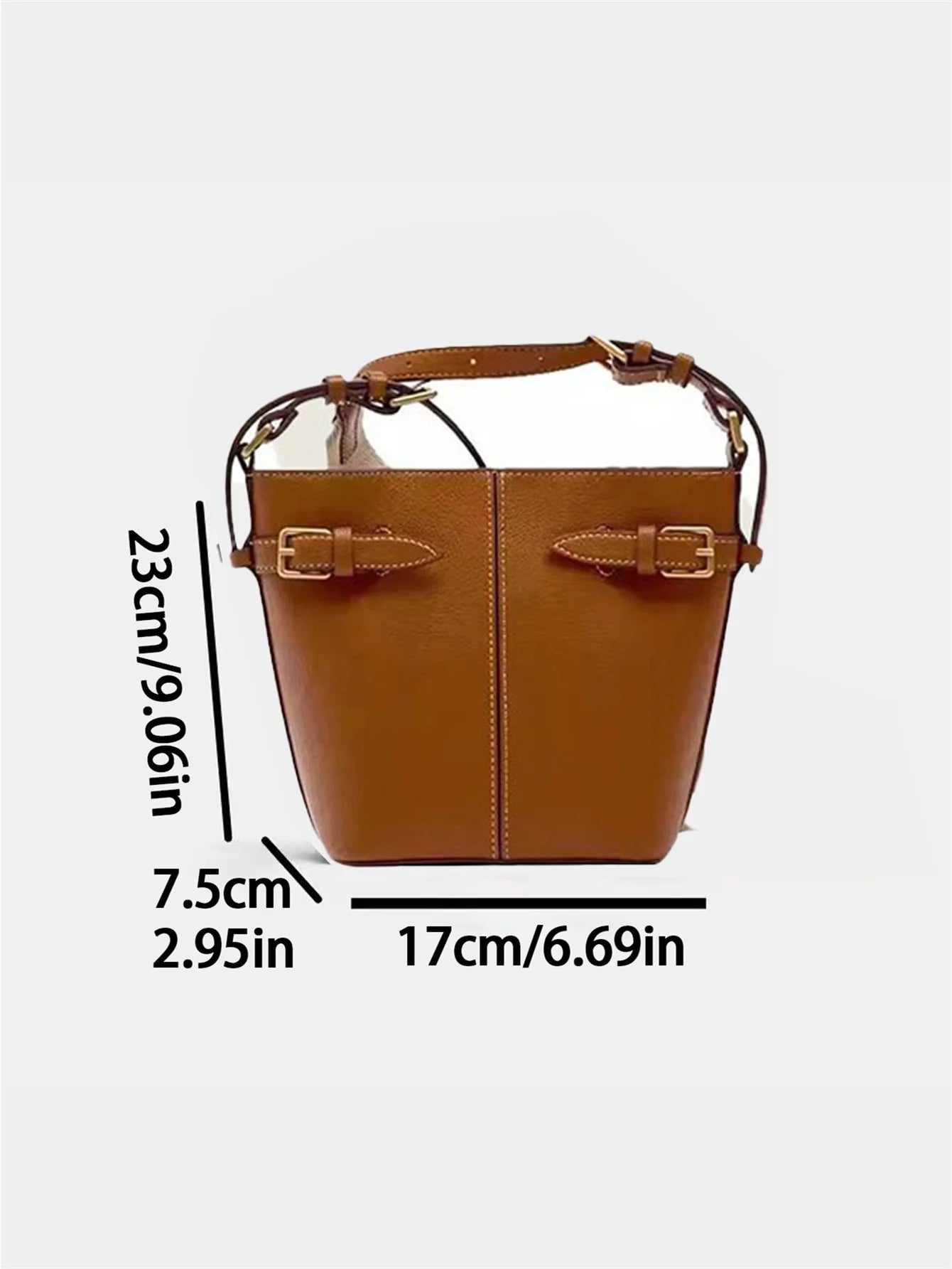 Fashion needle buckle bag webbing single shoulder crossbody bucket bag