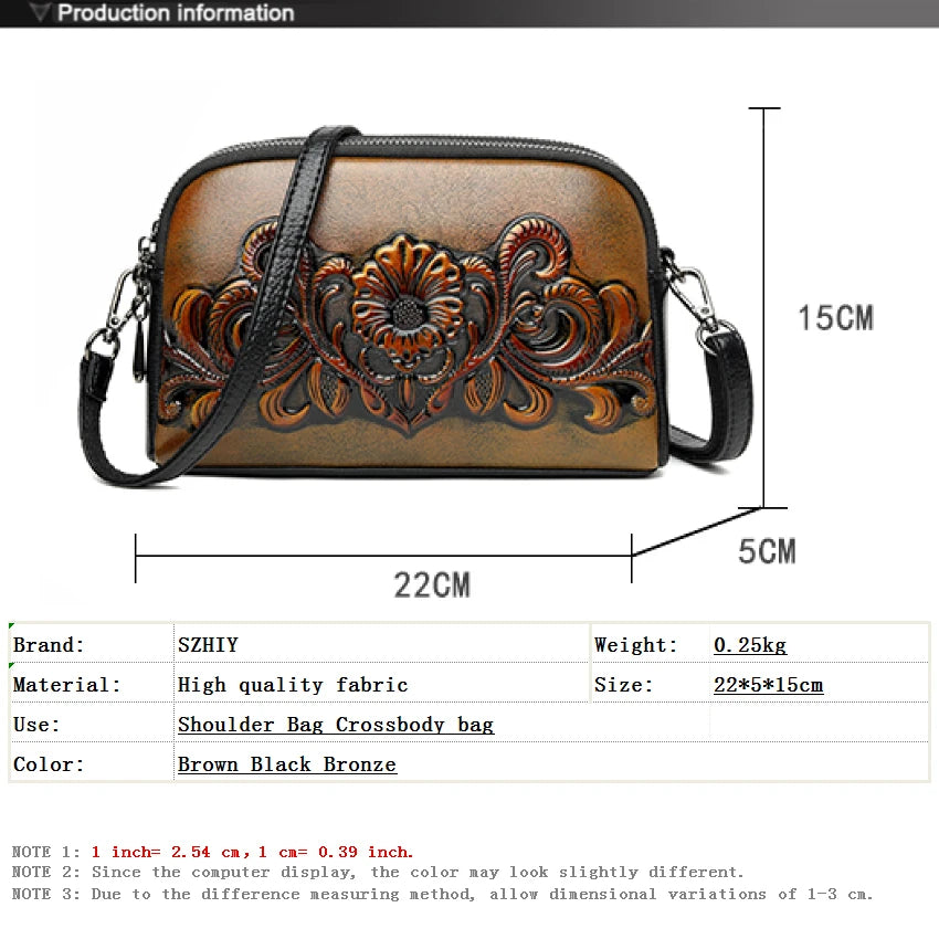 Designer Wrist Bag Women Relief Shoulder Bag Retro Small Fashionable Mommy Phone Pocket High-quality Leather Crossbody Purse