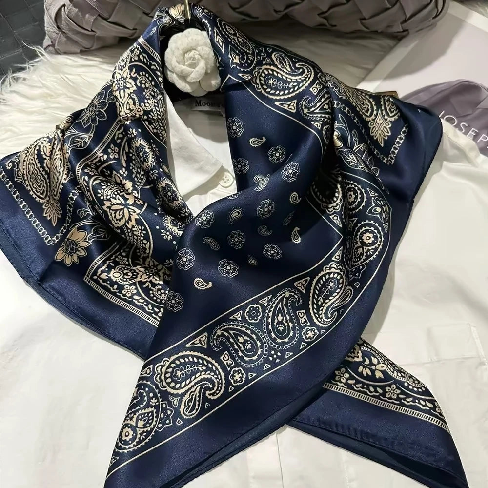Women's 100% Mulberry Silk Scarf Neckerchief Styles