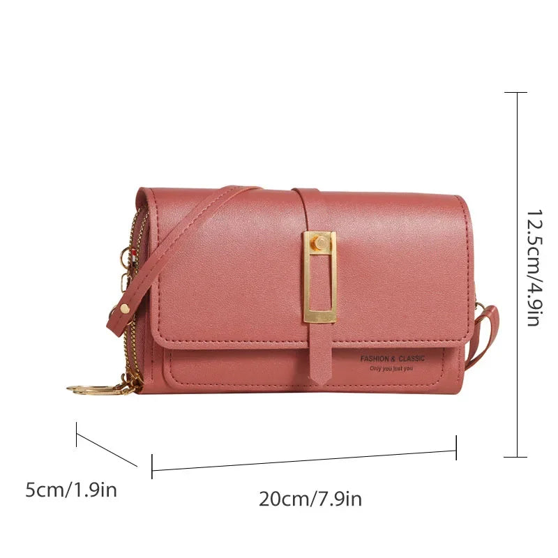 PU Women's Mobile Phone Bag Fashionable Multifunctional Women's Bag Trendy