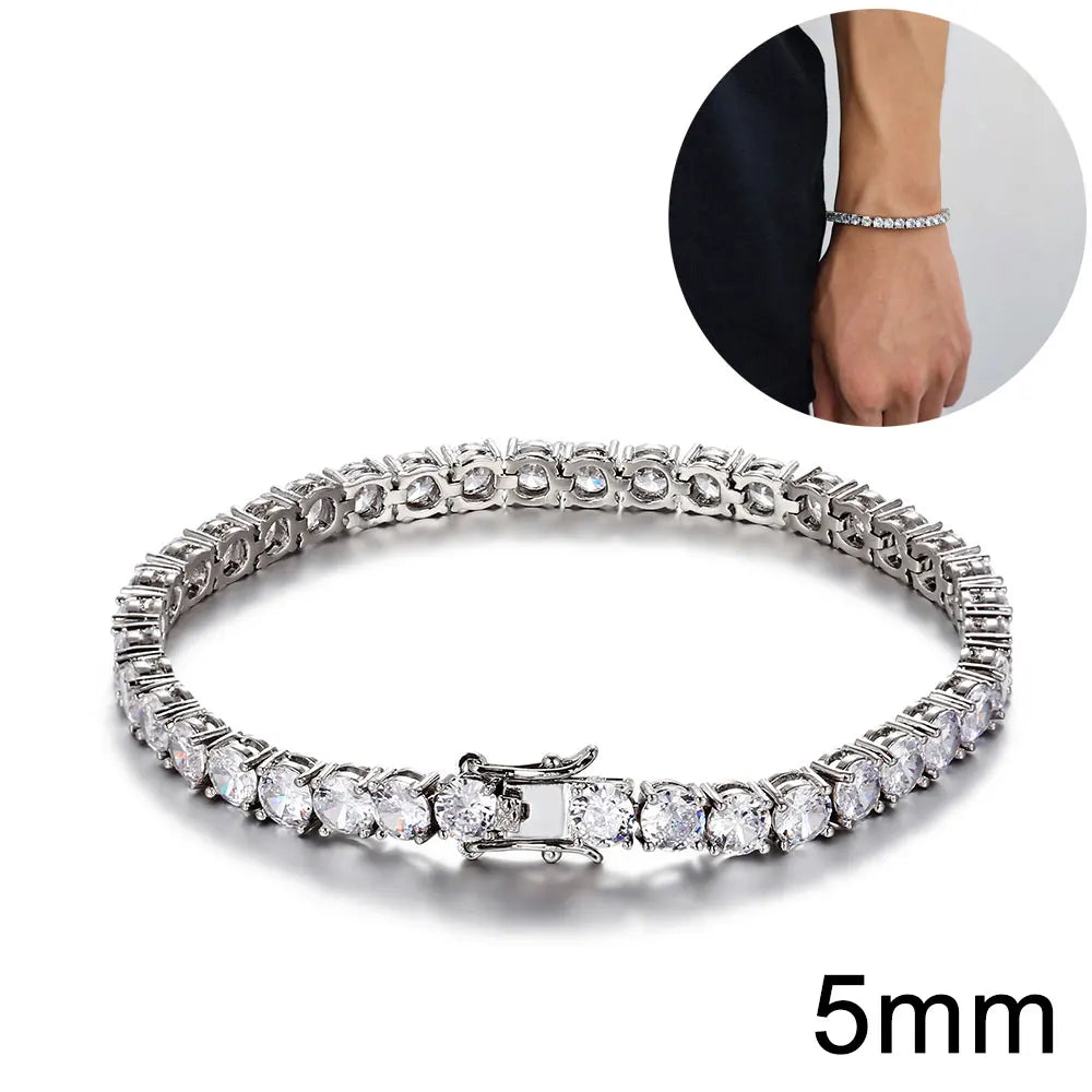 Luxury Bubble Clustered Hip Hop Iced Out Tennis Bracelet